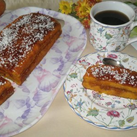 Морковный кекс-суфле с джемом «махеевъ» «кусочки лета»
